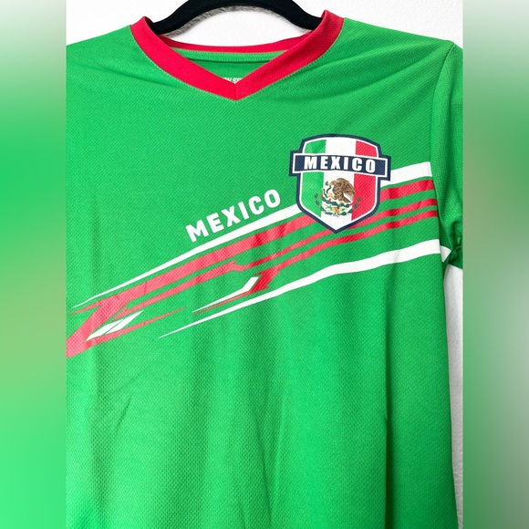 Icon Sports Youth Size 8-10 18-20 Mexico Short Sleeve Jersey Green W/ Red. New - Picture 12 of 12